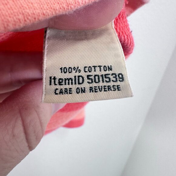 L.L. Bean Womens Soft Cotton Rugby Henley Collar Long Sleeve Pink Coral Petite S - Picture 3 of 8